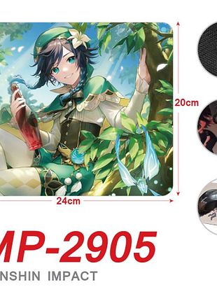 Килимок для миші genshin impact "венті 2" 20 х 24 см 3dtoyslamp