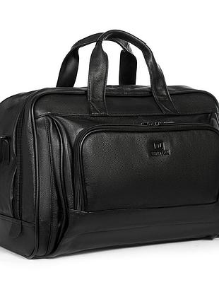 Podium сумка чоловіча дорожня шкіра bretton 7830-2 black