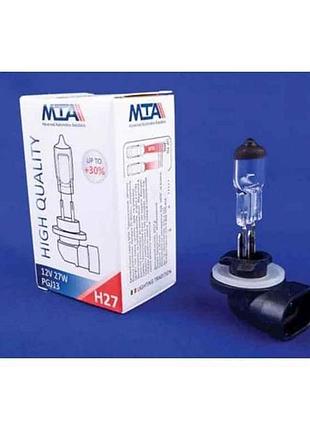 Автомобiльна лампа 12v h27 27w pgj13 (картон) тм mta 7 копійок