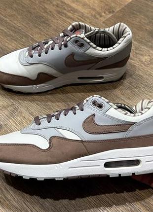 Кожаные кроссовки nike air max 1 premium shima, размер 44,5