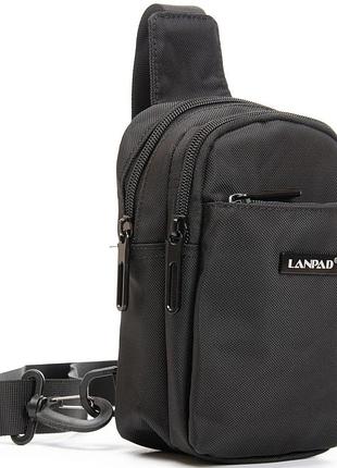 Чоловіча сумка через плече lanpad чорна