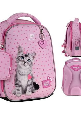 Рюкзак школьный каркасный kite education studio pets sp25-555s-1