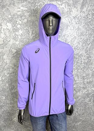 Asics кофта ветровка s-m размер спортивная сиреневая