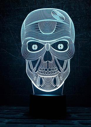 3d светильник "череп" 3dtoyslamp