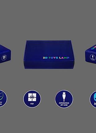 3d светильник "череп" 3dtoyslamp 3