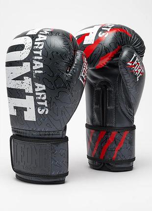 Боксерские перчатки leone gn004 primal instinct black 16 унций