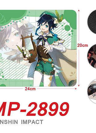 Килимок для миші genshin impact "венті" 20 х 24 см 3dtoyslamp