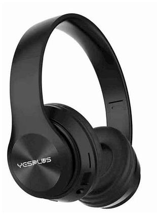 Наушники беспроводные накладные черные bluetooth ys-517 тм yesplus