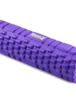 Массажный ролик (роллер) powerplay 4342 massage roller фиолетовый (30x10см.)