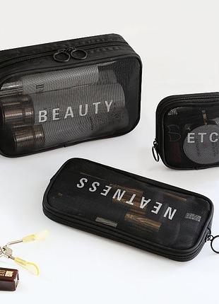 Набор дорожных органайзеров neatness-beauty-etc. черный 3dtoyslamp