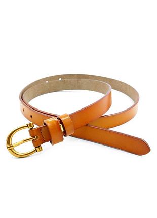 Женский кожаный ремень 1.8 х 110 см weatro рыжий zhin-kit-18k-0071