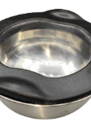 Нерщавеющая миска с прозрачной крышкой 320 ml bowl via chasse
