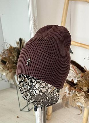 Шапка chrome hearts тонка демісезон — стильна шапка з вовною та кашеміром 🇺🇦