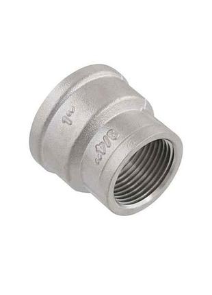 Муфта 1 вх 3/4 в латунь, вв, dn25х20, нікель, mp0302 тм raftec 7копійок