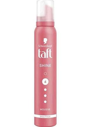 Мус для волосся 200 мл 4 shine 4 тм taft 7копійок