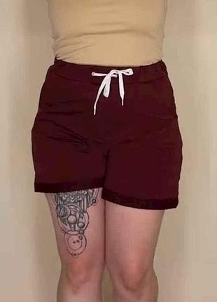 Шорти жіночі трикотаж арт.0620 р.4xl бордовий тм osm 7копійок