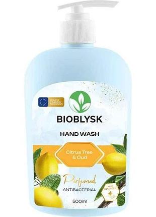 Крем-мило рідке 500мл парфумоване антибактеріальне “citrus tree oud” тм bioblysk