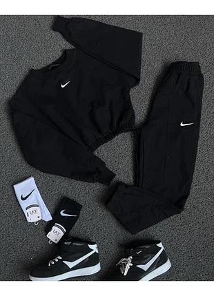 Костюм жіночій . штани джогери +кофта. з логотипом nike, модель 262, черный
