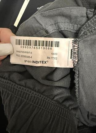 Брюки на хлопчика zara, котон, зріст 128 см 3