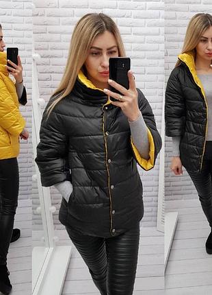 Куртка 415 черный с желтым