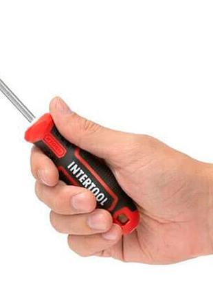 Ku отвертка intertool sl6 universal fit 100 мм storm профессиональная викрутка для сто и мастерских с uni2l_k 5