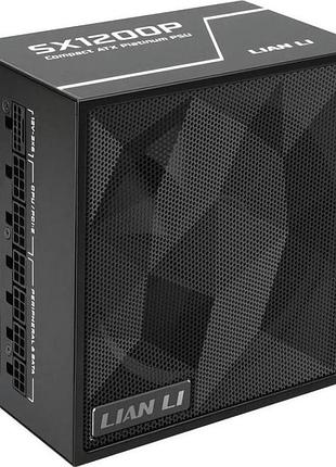 Блок живлення lian li sx1200p 1200 вт atx 3.1 80 plus platinum вентилятор 120 мм black (g9p.sx1200p.b000.eu)