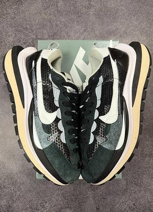 Кроссовки nike x sacai vaporwaffle black white