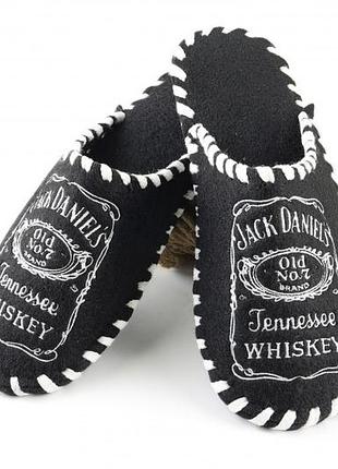 Тапочки войлочные luxyart с вышивкой "jack danial's" 38-41 (ga-23)