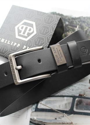 Кожаный ремень philipp plein мужской