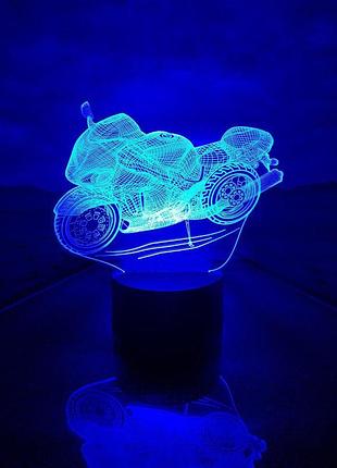 Сменная пластина для 3d светильников "мотоцикл" 3dtoyslamp