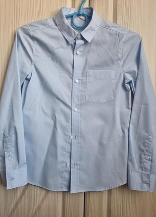 Голубая рубашка, рубашка h&amp;m для мальчика.