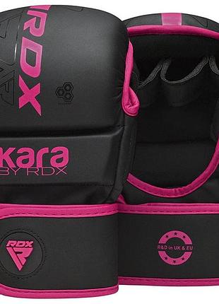 Перчатки для мма f6 matte pink plus-m/l