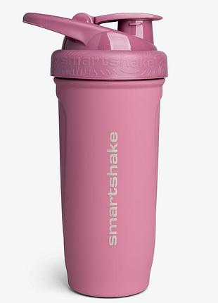 Шейкер спортивный smartshake металлический reforce stainless steel 30oz/900ml deep rose