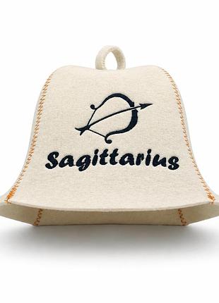 Банна шапка luxyart "sagittarius" натуральна повсть біла (lx-372)