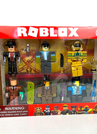 Набір іграшки фігурки роблокс 6 шт в коробці, набір фігурок roblox іграшка скейт