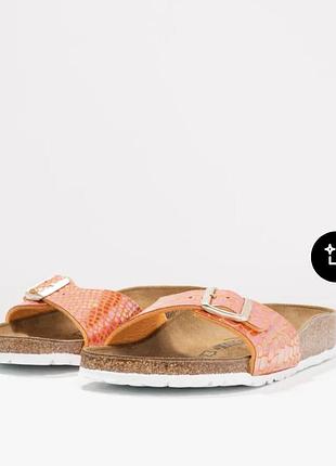 Оранжеві капці birkenstock 3