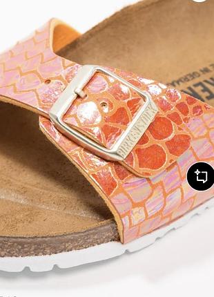 Оранжеві капці birkenstock 4