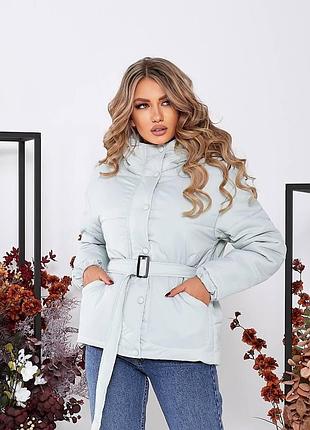 Куртка с поясом, арт. 332, мята