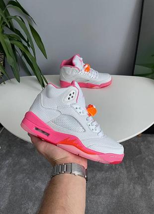 Jordan 5 retro wnba pinksicle safety orange 4