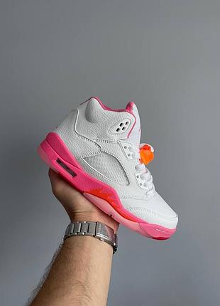 Jordan 5 retro wnba pinksicle safety orange 3
