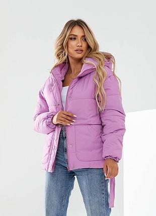 Куртка с поясом, арт. 332, розовый