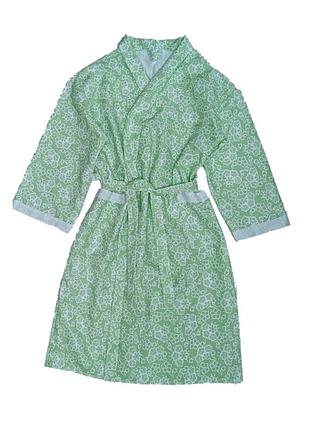 Вафельный халат luxyart кимоно размер (54-56) xl 100% хлопок (ls-4374)