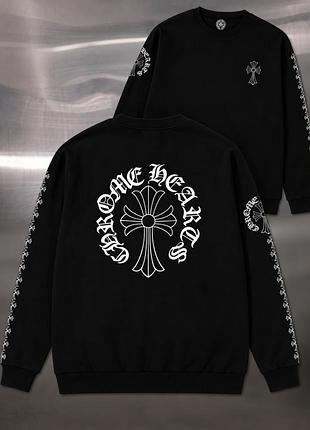 Світшот chrome hearts чорний