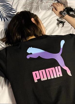 Футболка жіноча чорна бавовна