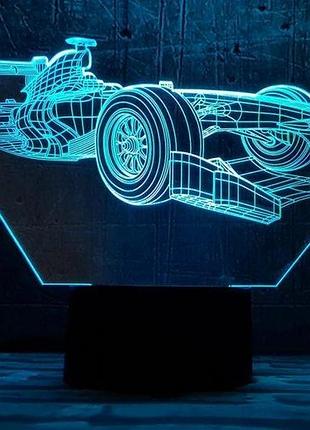 3d ночник "автомобиль 32" (увеличенное изображение) +пульт ду +сетевой адаптер + батарейки (3ааа) 3dtoyslamp