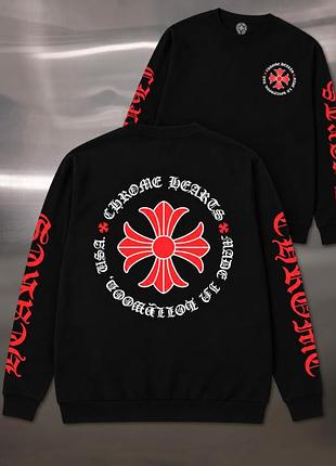 Світшот chrome hearts чорний