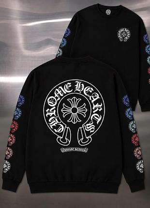 Світшот chrome hearts чорний