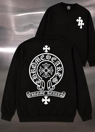 Свитшот chrome hearts черный