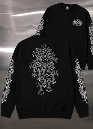 Світшот chrome hearts чорний