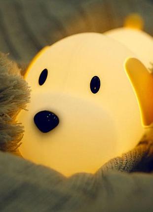 Силіконовий нічник «цуценя» 3dtoyslamp